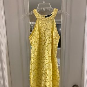 Yellow lace dress